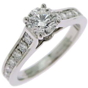 CARTIER Authentic Silver Diamond 1895 Ring #46
